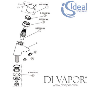 Ideal Standard Avon 21 Plr Taps Self Cls Chrome Pair Non Domestic Tap Spare Parts - IDL DV 172